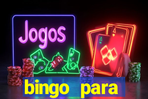 bingo para despedida de solteira para imprimir